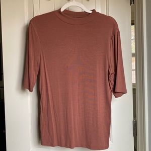 Target a new day mockneck short sleeve shirt